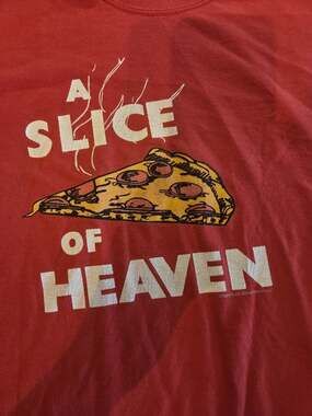 Vintage 90s Mystic Pizza Movie T-Shirt A Slice Of Heaven Red Double Side